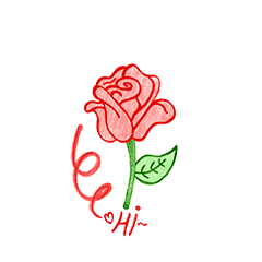 Rose flower from me