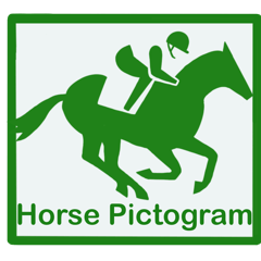 Horse pictogram English version