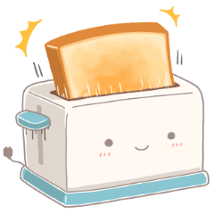 Pop-up toaster Sticker