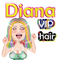 Diana - VIP hair - Big sticker