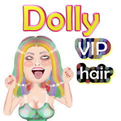 Dolly - VIP hair - Big sticker