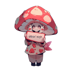 LillyLani Mushroom stickers