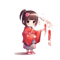 Kawaii Adventure: Kimono Girl Daily