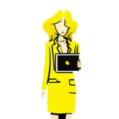 Yellow Business woman