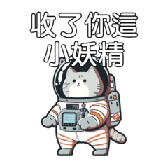 funny space cat