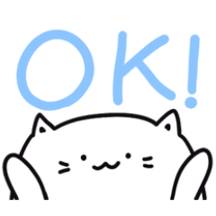Cute cat sticker (greeting version)
