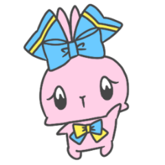 big ribbon bunny
