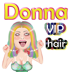 Donna - VIP hair - Big sticker