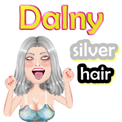 Dalny - silver hair - Big sticker