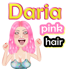 Daria - pink hair - Big sticker