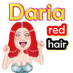Daria - red hair - Big sticker