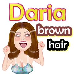 Daria - brown hair - Big sticker