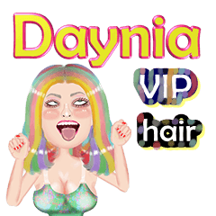 Daynia - VIP hair - Big sticker