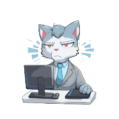 Cat office life language 2