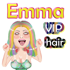 Emma - VIP hair - Big sticker