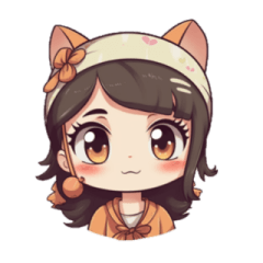 cute girl stickers (1)