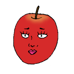 Oringo-san - surreal apple human -