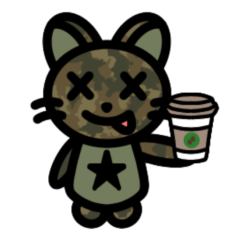 Camouflage pattern cat Everyday 1