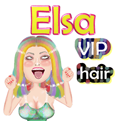 Elsa - VIP hair - Big sticker