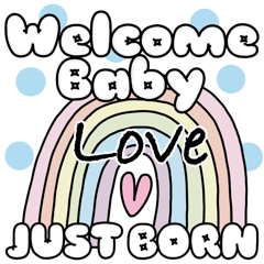 WelcomeBaby☆月齢スタンプ☆