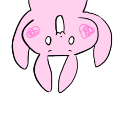 Lively rabbit (pink)