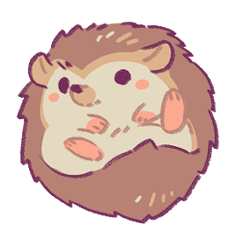 Four-toed hedgehog Sticker