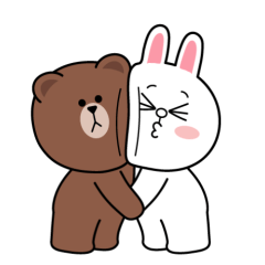 Brown & Cony's Big Love Stickers by LINE sticker #11470503