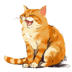 Orange Tabby cats don't care about you