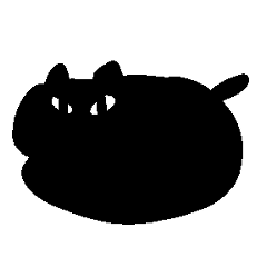 A Black Lump Cat