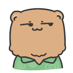 Stickers of a lazy bear