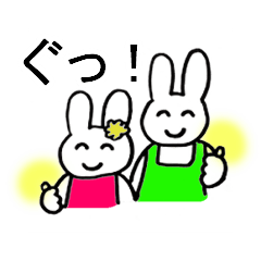 USAGI parent-child communication sticker