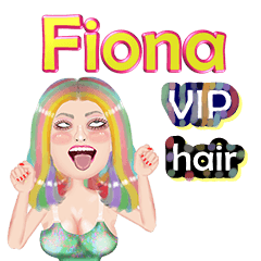 Fiona - VIP hair - Big sticker