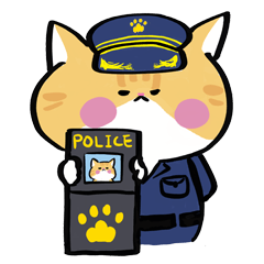 Police cat Gamma