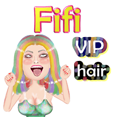 Fifi - VIP hair - Big sticker