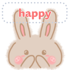 Rabbit MOKO-Message Sticker
