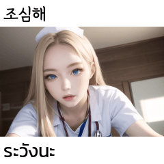 blonde nurse doctor cosplay girl