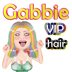 Gabbie - VIP hair - Big sticker