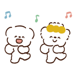Michiko and Mochio animetion Sticker