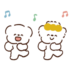 Michiko and Mochio animetion Sticker
