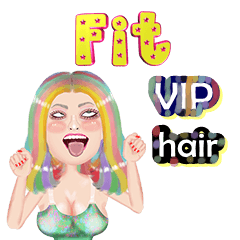 Fit - VIP hair - Big sticker