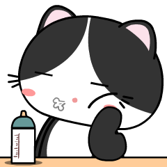 Baby Tuxedo Cat 2 : Pop-up sticker