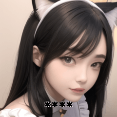 cat maid girl