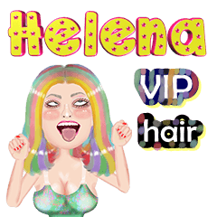 Helena - VIP hair - Big sticker
