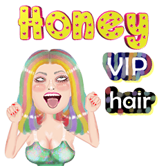 Honey - VIP hair - Big sticker