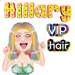 Hillary - VIP hair - Big sticker