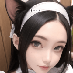 sexy cute cat maid girl