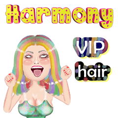 Harmony - VIP hair - Big sticker