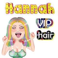 Hannah - VIP hair - Big sticker