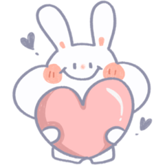 Bunny smile – LINE stickers | LINE STORE