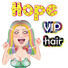 Hope - VIP hair - Big sticker